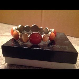 BANANA REPUBLIC BANGLE BRACELET- CORAL STONES
